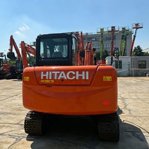 Mini-excavatrice hydraulique sur chenilles Compact ZX60 6 tonnes, commande hydraulique précise, pour travaux d'excavation de fondations de maisons dans les jardins. - Product Image 2