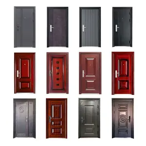 Популярный дизайн, запасная дверь, высокое качество, низкая цена, одинарная двойная наружная обеспеченная стальная дверь, цена