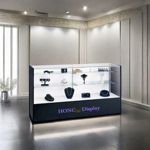 Precio al por mayor Super Calidad Marco <span class=keywords><strong>de</strong></span> metal <span class=keywords><strong>de</strong></span> <span class=keywords><strong>vidrio</strong></span> Puerta corredera Mostrador <span class=keywords><strong>de</strong></span> exhibición al por menor Vitrina usada - Product Image 5