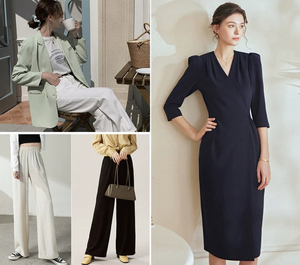 Phù hợp với chống nhăn, quần ống rộng, váy và vải quần áo treo lên với vải hoa văn lưới mùa xuân và mùa thu - Product Image 3