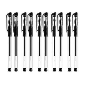 Stylos gel Crown Writing 0,5 mm, ensemble de papeterie de bureau, encre noire, stylos à bouton-poussoir - Product Image 5