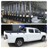Caisse de chargement arrière rétractable en alliage d'aluminium étanche avec couvercle verrouillable compatible avec les pick-up 4x4 Toyota Hilux, Dodge Ram et Triton