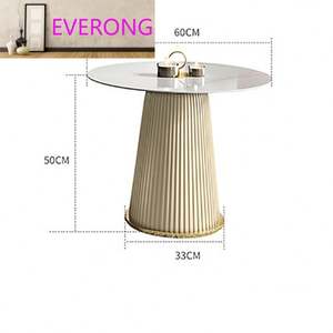 <span class=keywords><strong>Mesa</strong></span> de Centro de Diseño Nórdico con Tapa de Piedra Sinterizada y Baño de Oro, <span class=keywords><strong>Convertible</strong></span> y Extensible para Muebles de Sala - Product Image 6