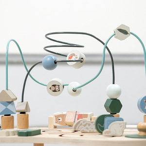 Trẻ em chất lượng cao muti-chức năng trò chơi bảng Montessori đồ chơi nồng độ nhận thức đào tạo bằng gỗ bận rộn bàn - Product Image 3