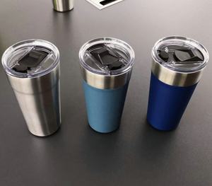 Di alta qualità in acciaio inox 20oz <span class=keywords><strong>orso</strong></span> bicchiere <span class=keywords><strong>tazza</strong></span> con paglia coperchio scorrevole con apribottiglie sul fondo rivestito in polvere Colemans - Product Image 5