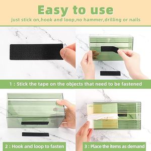 أشرطة لاصقة صناعية ذاتية اللصق قابلة للتمدد من السيليكون، أشرطة خطاف وحلقة قوية قابلة للخياطة - Product Image 4