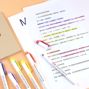 Marcadores Resaltadores Borrables de Venta Caliente, Juego de Papelería Infantil con Lindos Diseños, Adecuado para Crear Marcadores de Contenido - Product Image 2