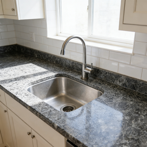 Premium Modern Polished Natural Stone Iron Grey <b>Granite</b> <b>Slab</b> Cut-To-Size Durable for Kitchen Bathroom Outdoor Use Graphic Design - Product Image 3