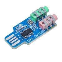 Module de carte son USB sans pilote pour ordinateur externe et ordinateur portable PCM2704 CM108 Carte son