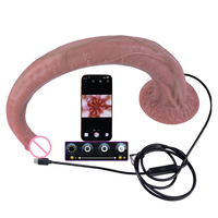 Plug anal en silicone de 19,68'' avec 8 lumières LED, caméra endoscopique, application intelligente, visualisation en temps réel, gode, étanche IP6, jouets sexuels
