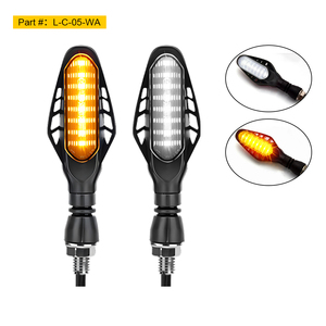 אוניברסלי 12v אופנוע הוביל להפוך אותות-פנסים ענבר/לבן/אדום אורות, אפשרויות עדשה ברורות & מעושן, אור - Product Image 3