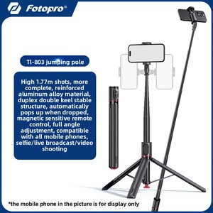 <span class=keywords><strong>Fotopro</strong></span> TL803 1,77 m pour <span class=keywords><strong>trépied</strong></span> de sol à distance, perche à selfie à rebond automatique, léger 430g pour diffusion en direct en extérieur - Product Image 6