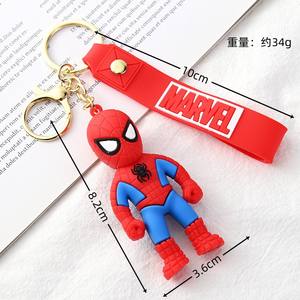 KR015 nuevos héroes Thor llavero portátil 3D goma <span class=keywords><strong>Hulk</strong></span> llavero Anime Spider Bat Flash hombre llaveros promoción coche colgante regalo - Product Image 1