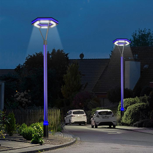 야외 현대 북유럽 빈티지 2.5m 3m 4m 5m 장식 알루미늄 거리 정원 led 램프 포스트 조명 - Product Image 4