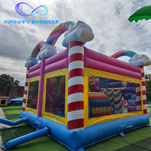 Château gonflable <span class=keywords><strong>licorne</strong></span> <span class=keywords><strong>magique</strong></span> Instagram-Worthy, combo avec un design <span class=keywords><strong>nuage</strong></span> arc-en-ciel vibrant pour des fêtes en plein air dignes d'un cliché - Product Image 3