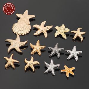 Botones Metálicos con Forma de Estrella Irregular Personalizados de Button Factory, Botones con Logotipo Grabado para Ropa - Product Image 2
