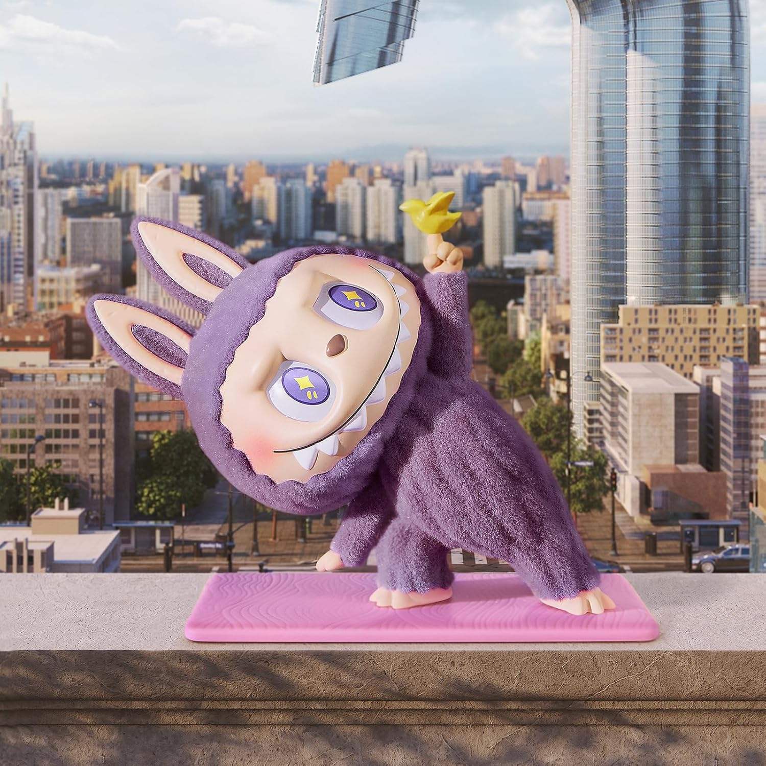 For POP MART PVC Monsters Lazy Yoga Series Blind Mystery Box