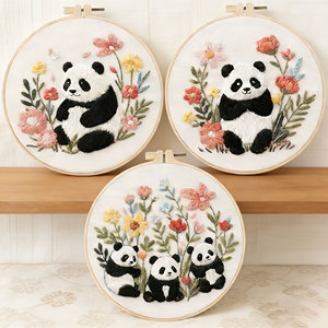 Kit de <span class=keywords><strong>broderie</strong></span> au point de croix avec fils et <span class=keywords><strong>coton</strong></span> pour motifs d'art populaire et d'anime - Product Image 1