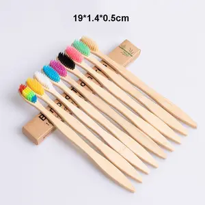 Organic Eco Friendly Bamboo Toothbrush For Adults Gourd Shaped Brush Handle Bamboo Charcoal Bamboo Handle Soft Hair Toothbrush