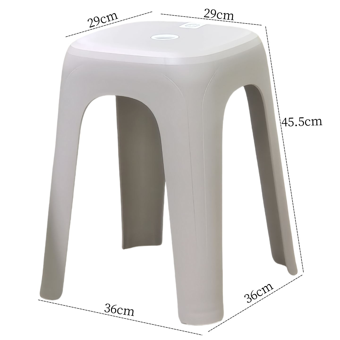 Glacier gray (2 pieces) sitting height 45.5cm load bearing 250kg