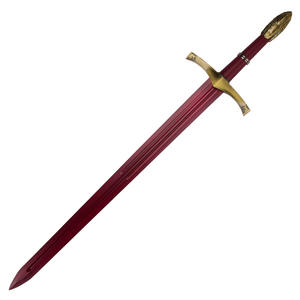 Sin afilar para Game of Thrones Oath-Breaking Western Sword Red Sword of Ice Fire con grabado chapado en oro Brienne Jaime - Product Image 5
