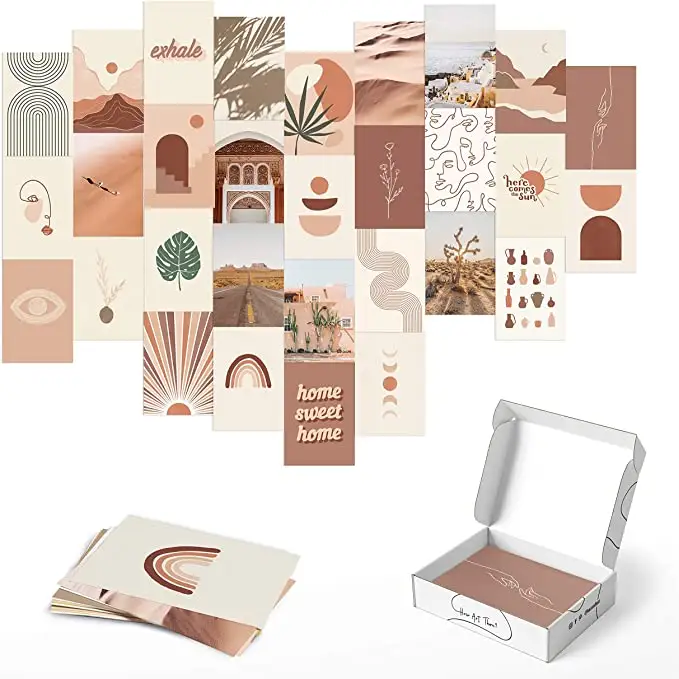 50 Sets Meisje Roze Muur Papier Foto Collage Kit Esthetische 4X6 Foto Room Decor