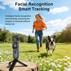 Up to 64MP 4K Resolution, This Handheld Pocket-sized Action Camera Can <b>Capture</b> and Track Faces at Set Intervals. 4k - Product Image 2