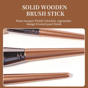 <span class=keywords><strong>ZOOE</strong></span> Professional Custom 12PCs Juego de brochas de maquillaje doradas Serigrafía Superficie Fibra Cabello y brochas cosméticas - Product Image 3