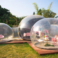Tienda de campaña geodésica moderna para exteriores, carpa domo de Metal impermeable para acampada, Hotel