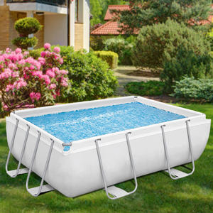 Venta al por mayor <span class=keywords><strong>de</strong></span> la familia marco rectangular sobre el suelo <span class=keywords><strong>piscinas</strong></span> Kit <span class=keywords><strong>de</strong></span> acero MARCO <span class=keywords><strong>DE</strong></span> PVC piscina al aire libre - Product Image 1