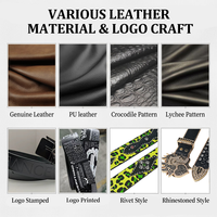 Ceinture Rocker classique avec boucle en acier inoxydable, ceinture polyvalente pour tenue décontractée et tenues de soirée