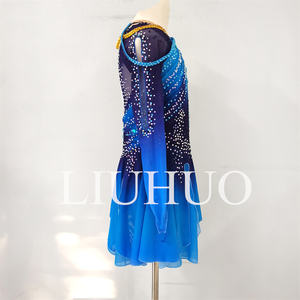Pour LIUHUO belle fille robe de patinage artistique groupe d'âge enfants Costumes de patinage sur <span class=keywords><strong>glace</strong></span> pour les compétitions de classement de patinage - Product Image 4