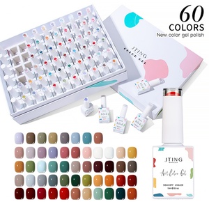 JTING Professionnel OEM/ODM, conception personnalisée, marque privée, ensemble de vernis à ongles en gel UV 60 couleurs 15ml avec boîte pour fournitures de salon de manucure - Product Image 1
