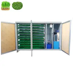 Commercial Hydroponics Fodder System Barley Grass Growing Machine