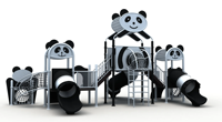 Jeux de parc d'attractions de maternelle d'équipement de terrain de jeu extérieur des enfants avec la glissière en plastique pour la récréation des enfants