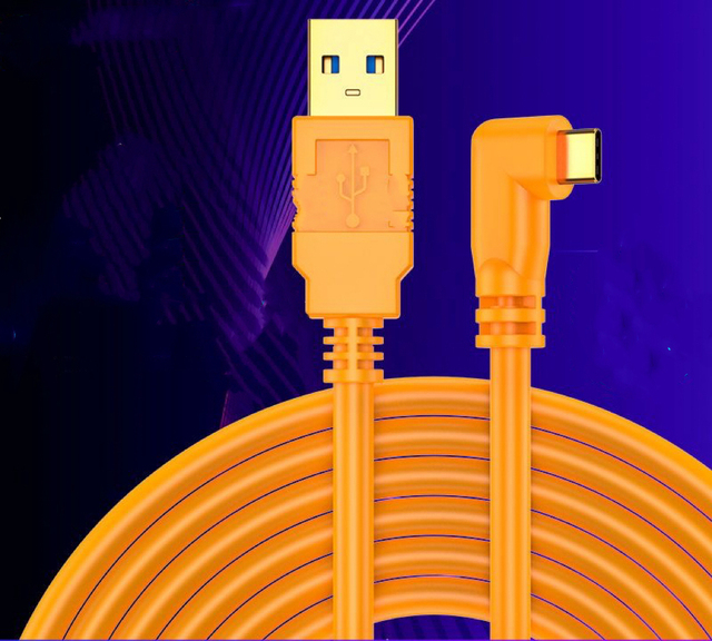 USB C to Type-c Camera Cable 5m 10m for Cannon EOS R RP SONY A7m3 R3 A7R4 Tethered Shooting Line Camera to Computer