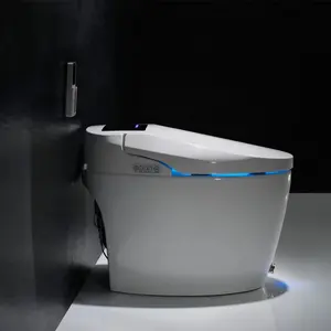 Sanitário moderno automático, sanitário inteligente de cerâmica inteligente com tanque de água