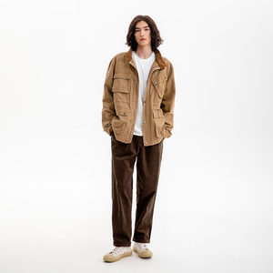 스트레이트 레그 하렘 팬츠 오엠 스포츠 남성 액티브 염색 코듀로이 캐주얼 팬츠 - Product Image 1