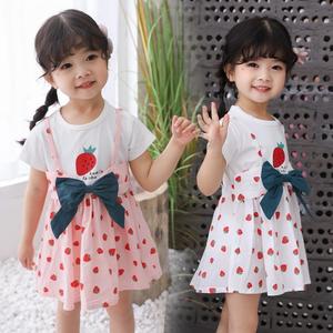 Vestidos de Playa para Bebés con Diseño de Puntos y Lazo, Última Moda en Ropa Infantil, de Proveedor Chino - Product Image 3