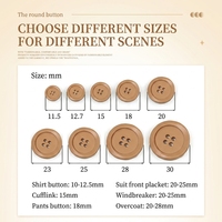 Boutons de chemise en résine écologique recyclable, texture épi de maïs blanc, forme cœur et étoile, grande taille, quatre trous, lavage à sec possible, attaches pour vêtements