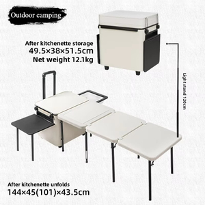 Scatola portaoggetti da tavolo pieghevole personalizzabile con stufa integrata <span class=keywords><strong>per</strong></span> bagagliaio auto-angolo cottura Mobile portatile <span class=keywords><strong>per</strong></span> campeggio e Picnic - Product Image 3
