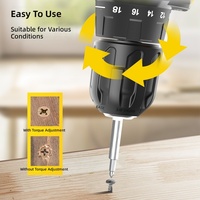 Ensemble d'outils de perçage au lithium Deli DL1028L, 28 pièces, outils de réparation et d'entretien de voitures avec cliquet