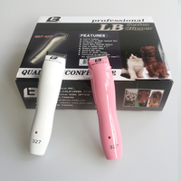 Tondeuse professionnelle sans fil LB 327 pour animaux de compagnie - Tondeuse à faible bruit pour chiens avec lame détachable en acier inoxydable et utilisation hybride