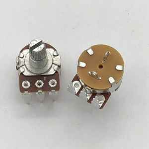 Потенциометр Weisenge с пятью контактами, 57-образный изгиб, B10K/B50K, различные значения сопротивления, железная ручка, поворотный резистор, 16 мм, 20% - Product Image 2