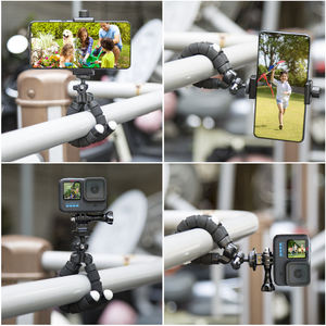 Support de trépied flexible pour téléphone portable et caméra de sport Octopus avec photo pour accessoire GoPro - Product Image 3