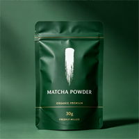 Bolsa Personalizada con Cierre Hermético, a Prueba de Olores, de Alta Barrera, de Mylar, para Empaques de Matcha Verde Orgánico en Polvo