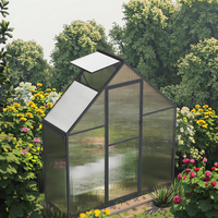 Serre de pépinière en aluminium écologique à l'épreuve des rongeurs PC plastique mur métal facile à assembler vert Nature plantation charnière porte