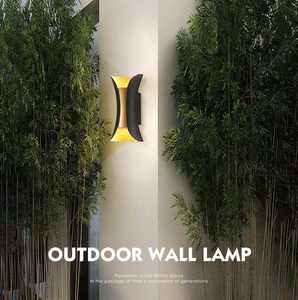 Luz LED impermeable para exteriores, paisaje, jardín, pared Exterior, balcón, pasillo, luz <span class=keywords><strong>Xiaoman</strong></span>, cintura, doble cabeza, luz de pared - Product Image 6