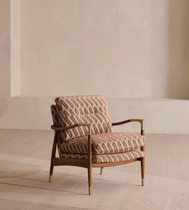 Italia lujo Vintage Interior muebles para el hogar sala de estar moderna madera maciza latón sillón - Product Image 2