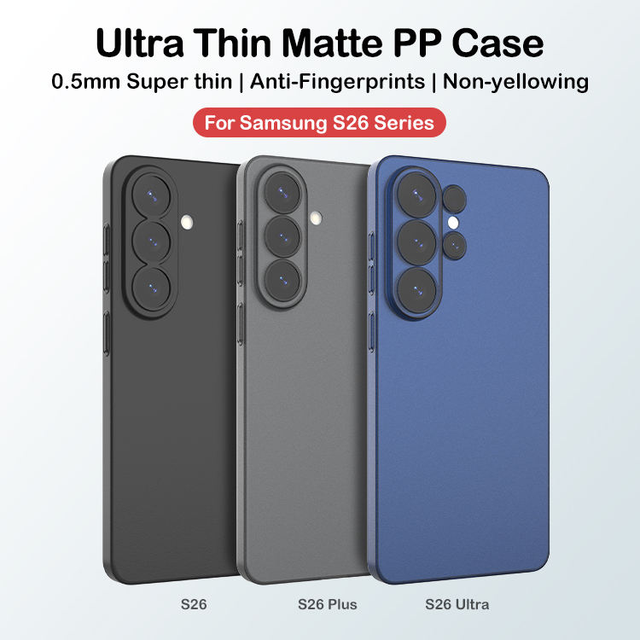 Twinscase  S26 S25 S24 S23 S22 Ultra Case Non-yellowing Original PP Slim Phone Case